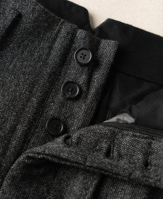 1930s Old Hollywood High-Waisted Wool Trousers