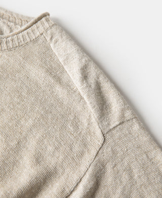 Hemp Knit Long Sleeve T-Shirt - Natural