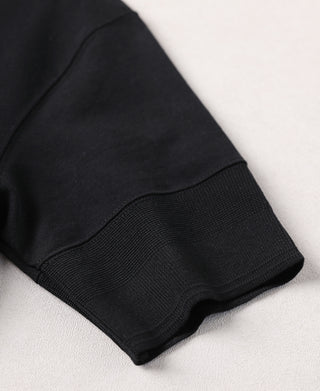 cuff detail of Black Short Sleeve Henley T-Shirt
