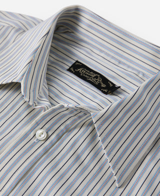 1930s 5 oz Yarn-Dyed Striped Dress Shirt