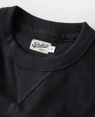 Heavyweight Cotton Gusset Tubular T-Shirt - Black