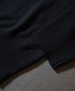 Extrafine Merino Wool Pullover Sweater - Black