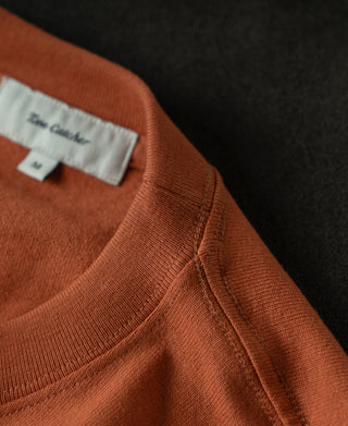 Regular Fit Heavyweight Tubular Jersey T-Shirt - Orange