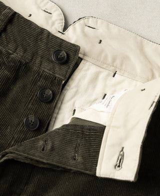 1920s Heavy Corduroy Farmer Work Trousers - Dark Green