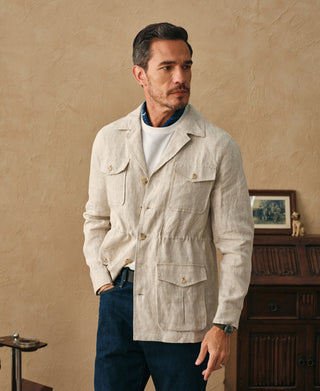 Classic Linen Safari Jacket