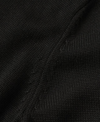 Wool-Blend Roll Neck Sweater - Black