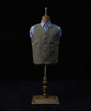 Canvas Work Vest - Dark Green