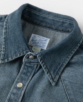 1950s Slub Denim Western Shirt