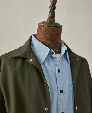 60/40 Water-Repellent Coach Jacket - Olive