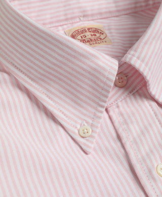 Lot 219 Button Down Oxford Shirt - Pink Stripe