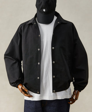 60/40 Water-Repellent Coach Jacket - Black