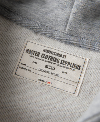 Heavyweight Terry Zip-Up Hoodie - Heather Gray