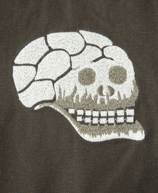 Skull Embroidery Vietnam Souvenir Jacket