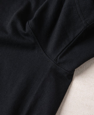 Regular Fit 9.3 oz Jersey Crewneck Tubular T-Shirt - Black