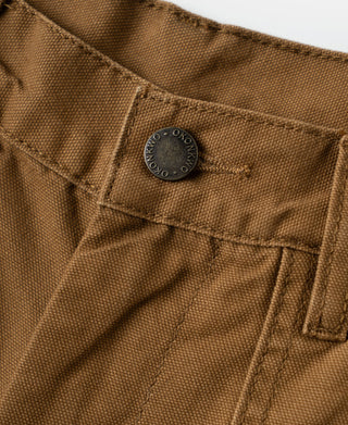 Canvas Double Knee Work Trousers - Brown