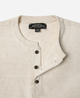 Jacquard Knitted Henley Shirt