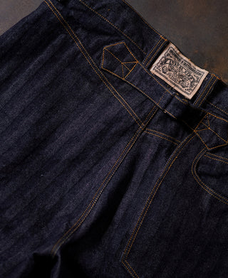 1870s 15 oz Herringbone Selvedge Denim Work Jeans