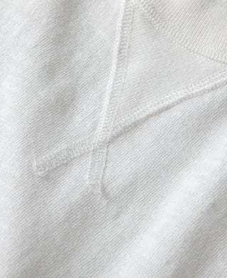 Heavyweight Cotton Gusset Tubular T-Shirt - White