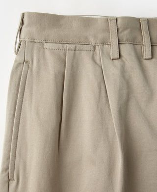 Lot 830 1940s Two Tuck Chino Trousers - Khaki