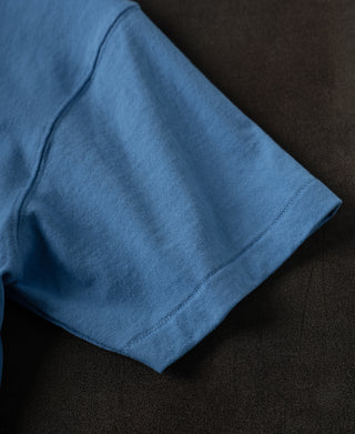 Regular Fit Heavyweight Tubular Jersey T-Shirt - Blue