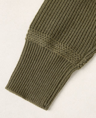 US Army High Neck Wool Sweater - Olive