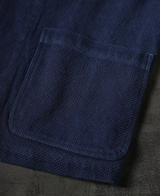 Indigo-Dyed Sashiko Work Jacket