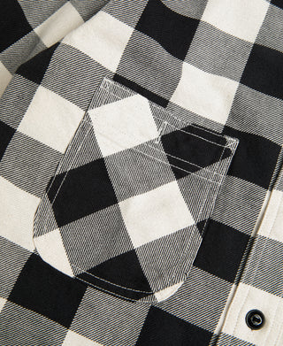 Lot 206 1940s Buffalo Plaid Shirt - Black/White