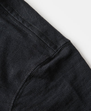 Heavyweight Cotton Gusset Tubular T-Shirt - Black