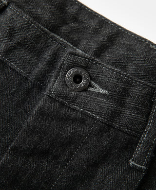 Lot 813J 15.5oz HBT Black Selvedge Denim Jeans