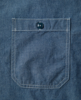 Military Chambray Workshirt - Blue