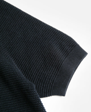 Lot 926 Jacquard Short Sleeve Polo Shirt - Dark Indigo