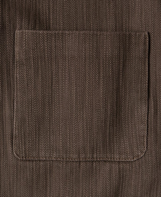 Blazer décontracté à chevrons style années 1930 - Marron