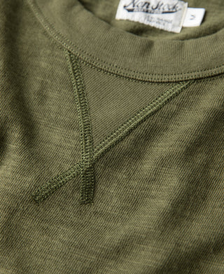 Heavyweight Cotton Gusset Tubular T-Shirt - Green