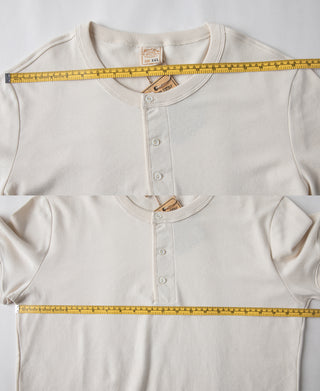 8.5 oz Organic Cotton Henley T-Shirt - Size XXL