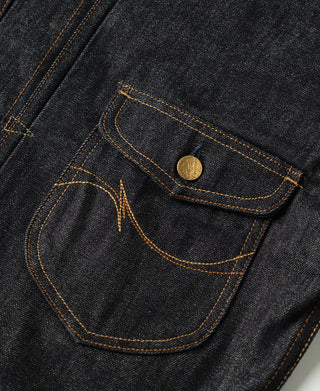 15.5oz Shawl Collar Type 1 Selvedge Denim Jacket