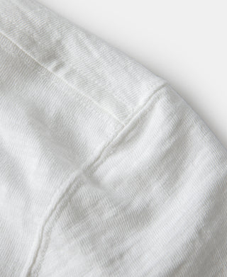 Heavyweight Cotton Gusset Tubular T-Shirt - White