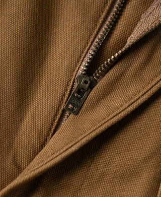 Canvas Double Knee Work Trousers - Brown