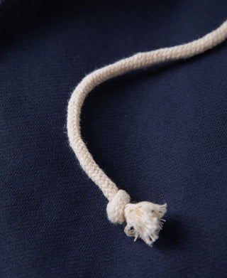 Heavyweight Terry Zip-Up Hoodie - Dark Blue