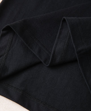 Regular Fit 9.3 oz Jersey Crewneck Tubular T-Shirt - Black