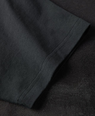 1900s Heavyweight Cotton Jersey Boxy T-Shirt -  Vintage Black