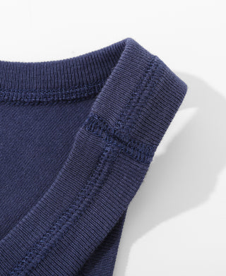 1940s Tubular Marcel Tank Top - Navy