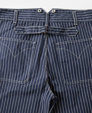 Indigo Wabash Stripe Work Trousers