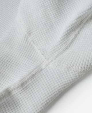 Heavyweight Waffle Cotton Underwear - White