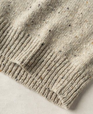 Roll Neck Pure Wool Fisherman Sweater - Ecru