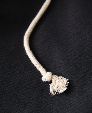 Heavyweight Terry Zip-Up Hoodie - Black