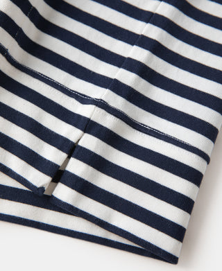 Classic Fit Breton Stripe Cotton Jersey Hoodie