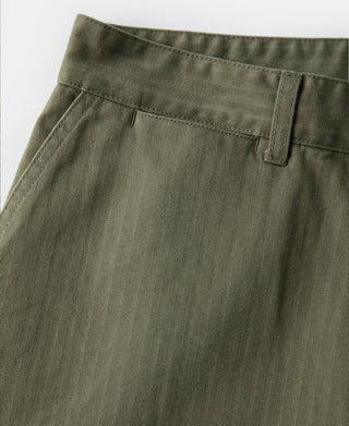 Lot 825 1950s USMC Herringbone Trousers - Olive