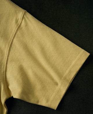 1900s Heavyweight Cotton Jersey Boxy T-Shirt - Yellow