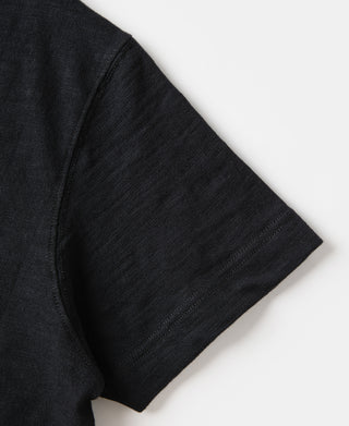 Heavyweight Cotton Gusset Tubular T-Shirt - Black