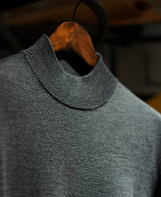 Extrafine Merino Wool Pullover Sweater - Dark Gray